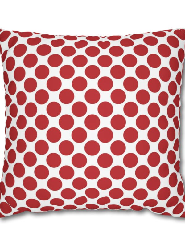 Red Polka Dots Euro Sham