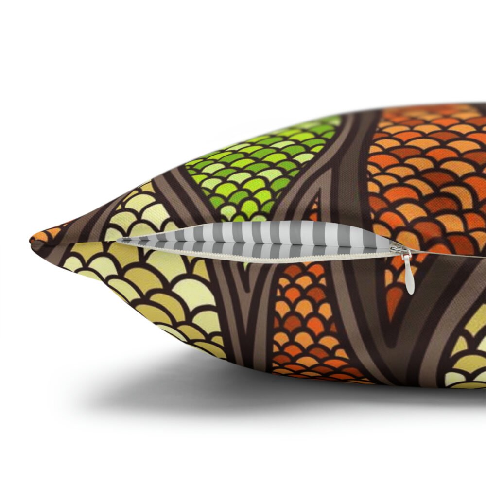 Abstract Bright Multicolor Fabric Euro Shams Pillow Covers - Image 5