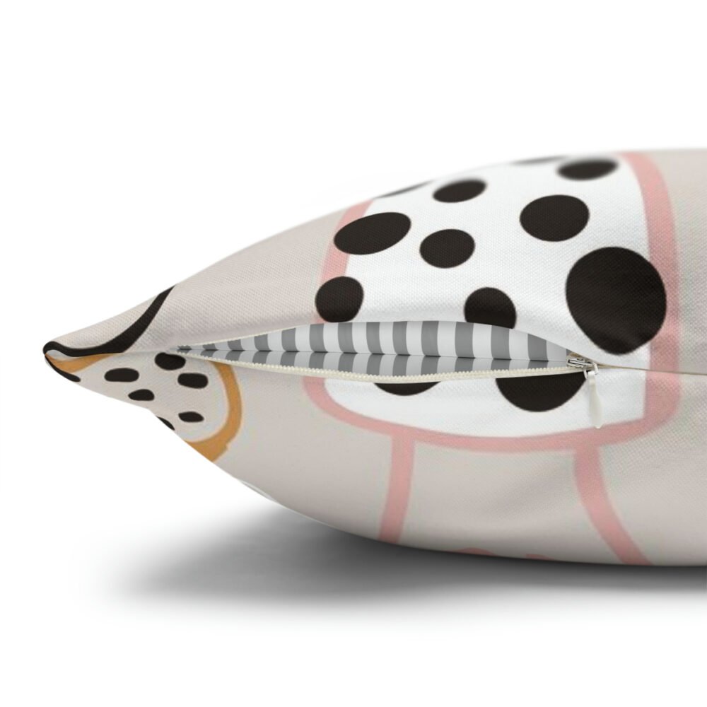 Hand Drawn Mushroom Childish Texture Beige Euro Shams - Image 3