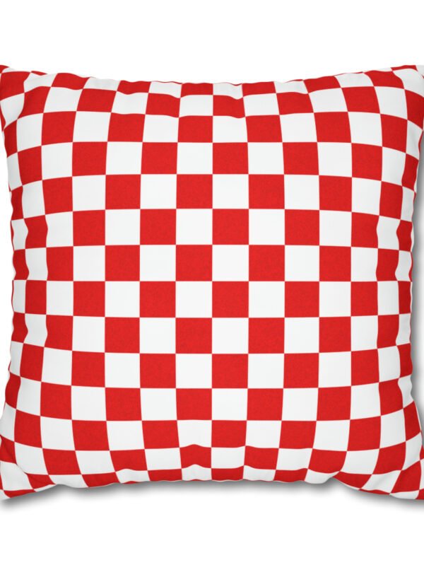 Red and White Checkered Euro Covers
