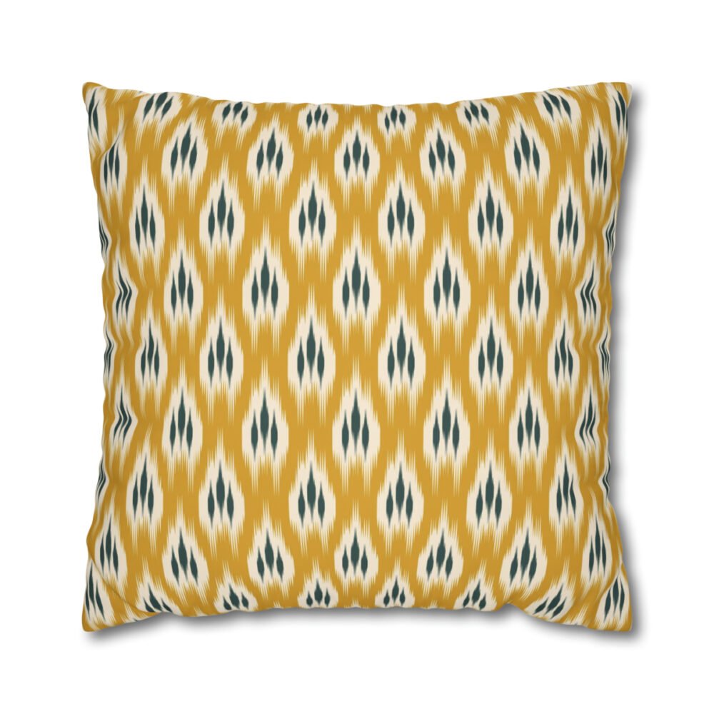 Beautiful Ethnic Yellow Ikat Euro Pillow Covers