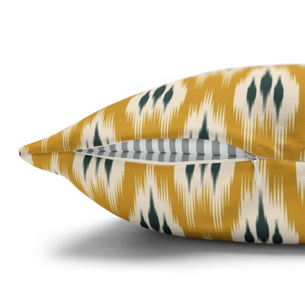 Beautiful Ethnic Yellow Ikat Euro Pillow Covers - Image 5