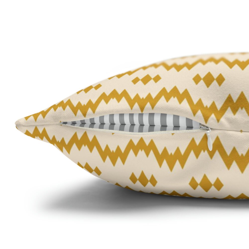Ethnic Beige & Yellow Tribal Art Euro Pillow Shams - Image 5