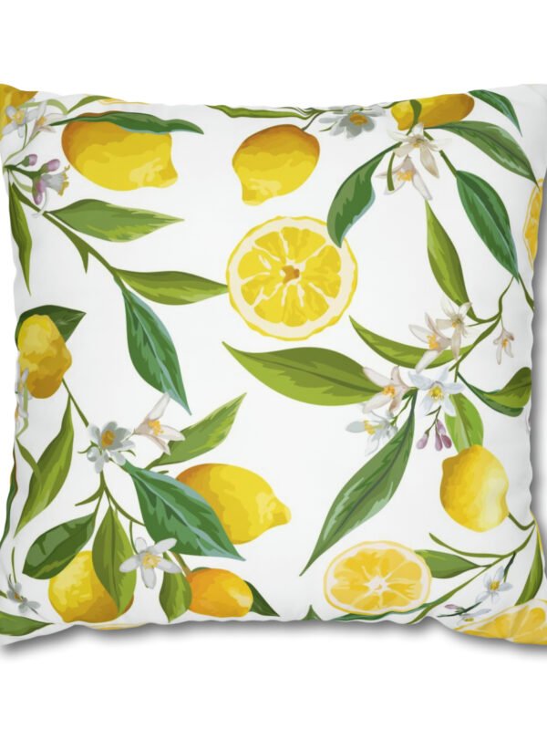 Yellow Lemons Print Euro Shams