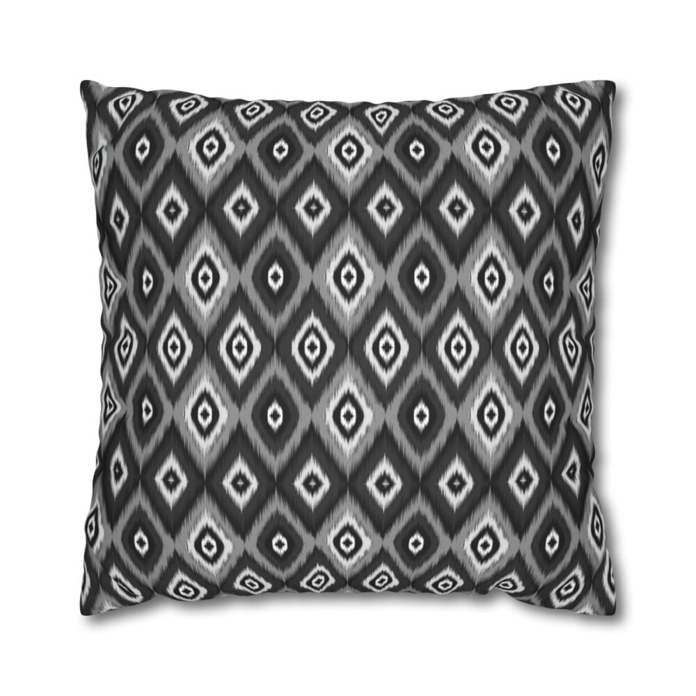 Black & White Ikat Euro Shams
