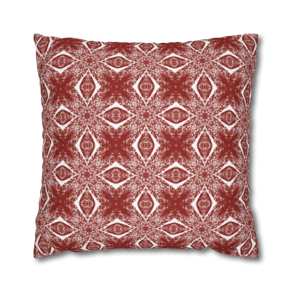 Maroon Ikat Swimwear Pattern Euro Pillow Shams