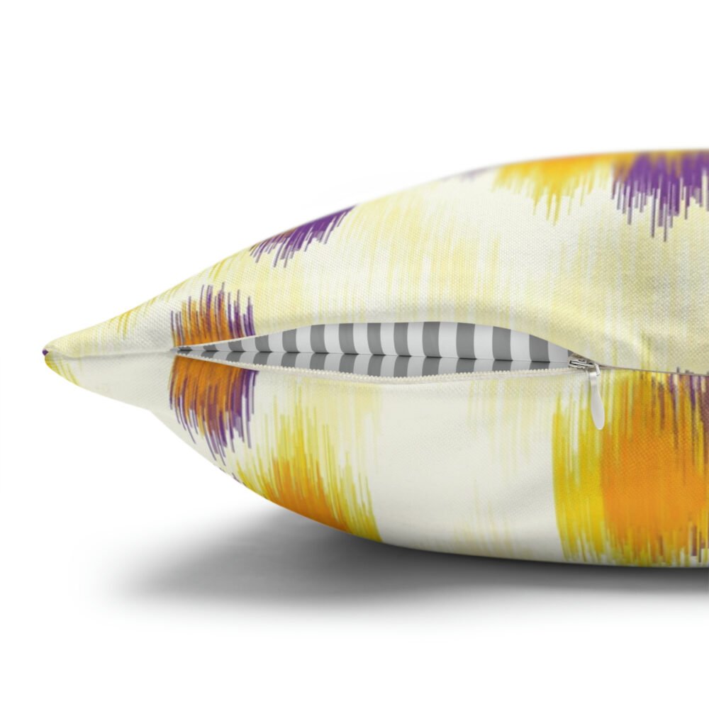 Fashionable Yellow Ikat Euro Bed Pillow Shams - Image 5