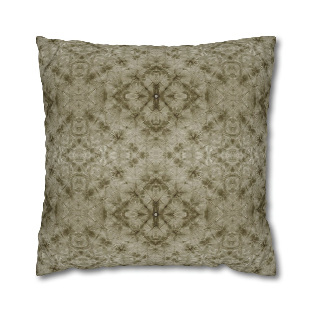 Stylish Brown Watercolor Geometric Ikat Euro Shams