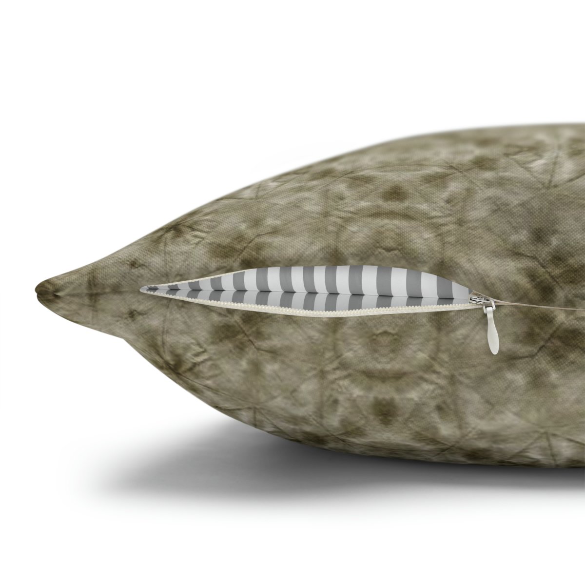 Stylish Brown Watercolor Geometric Ikat Euro Shams - Image 5