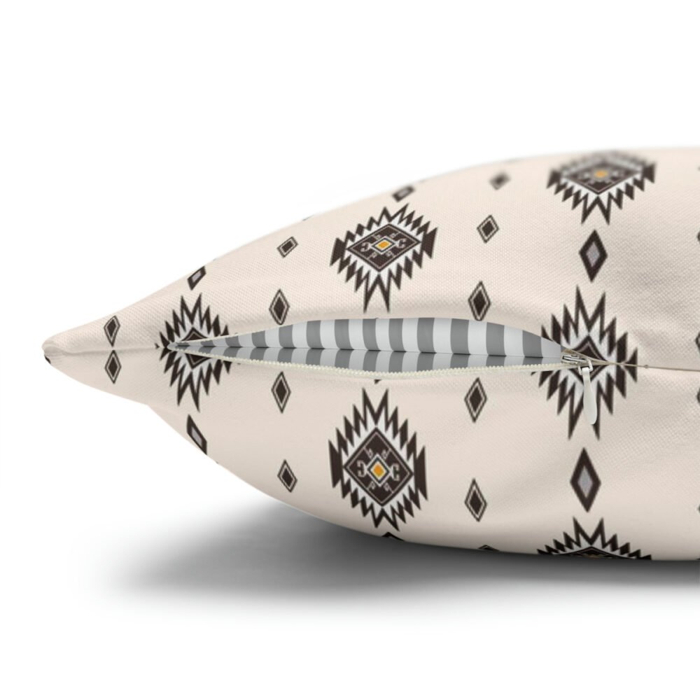 Ethnic Beige Batik Tribal Art Ikat Euro Shams - Image 3