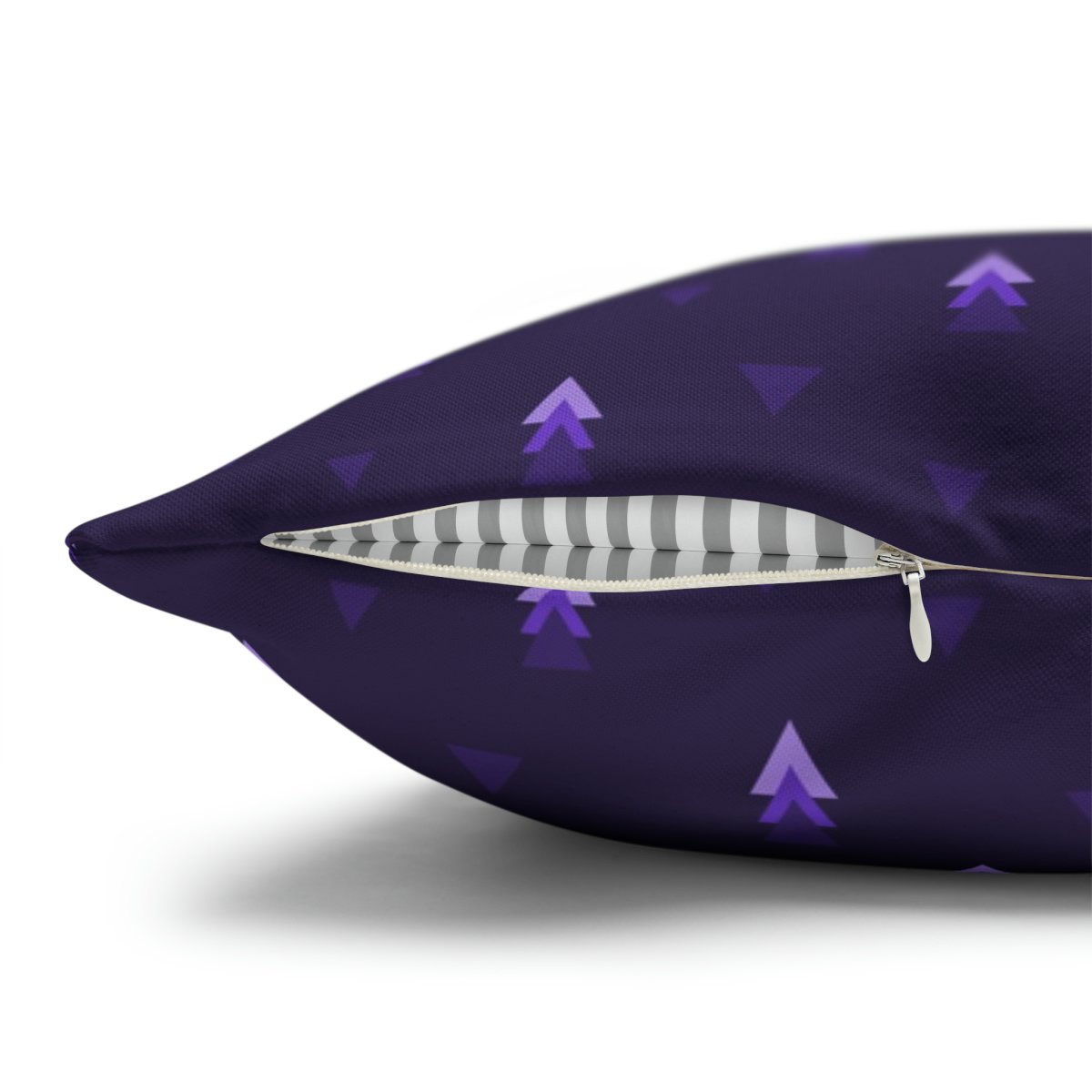 Ethnic Style Tribal Geometric Bright Purple Euro Pillow Shams - Image 3