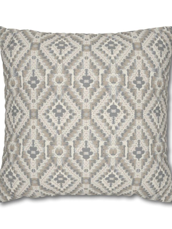 Grey Geometric Euro Shams