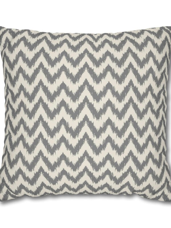 Grey Chevron Euro Pillow Shams
