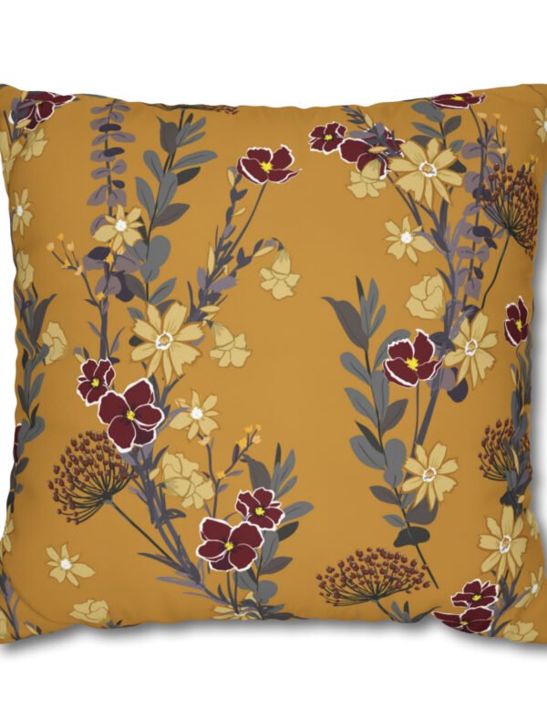 Orange Floral Euro Shams