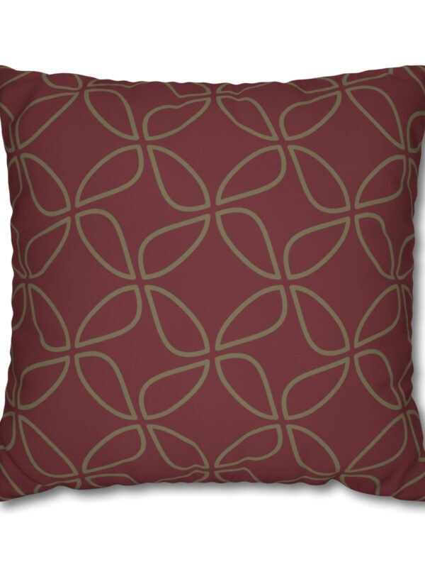Maroon Euro Pillow Shams