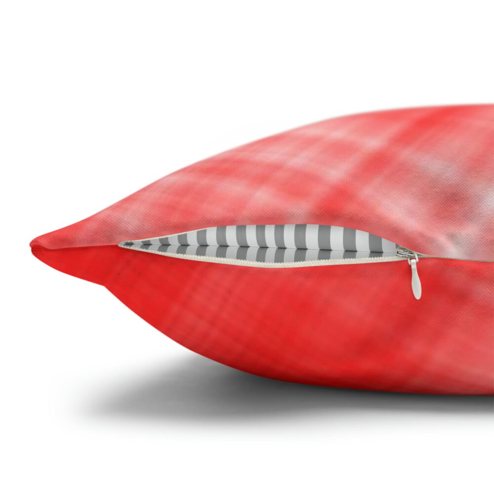 Seamless Red Plaid Decorative Throw Pillow Covers - Image 3