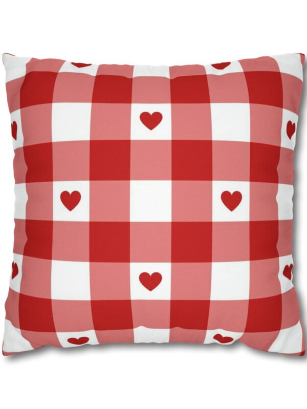 Red & White Plaid Pillow Covers