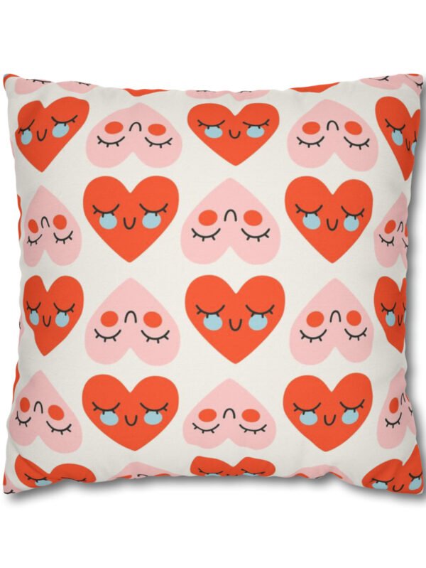 Pink Heart Throw Pillow Covers
