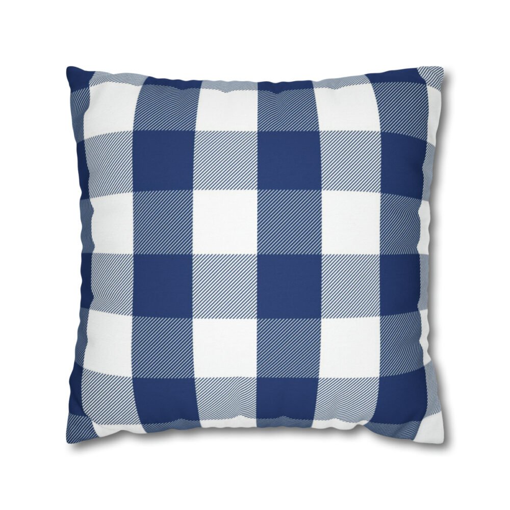 Blue Plaid Pillow Covers