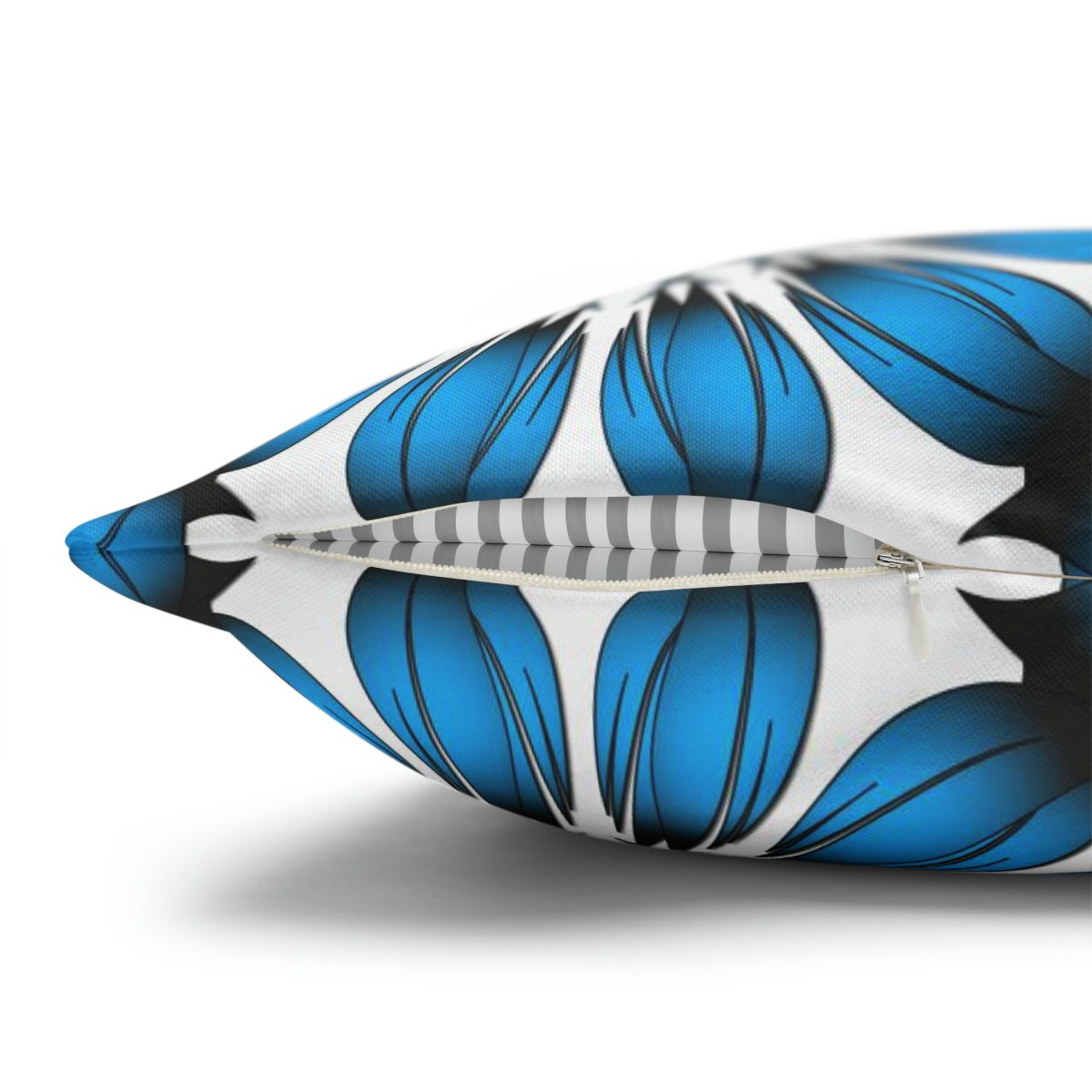 Retro Ceramics Tile Patterns Blue Euro Shams - Image 3