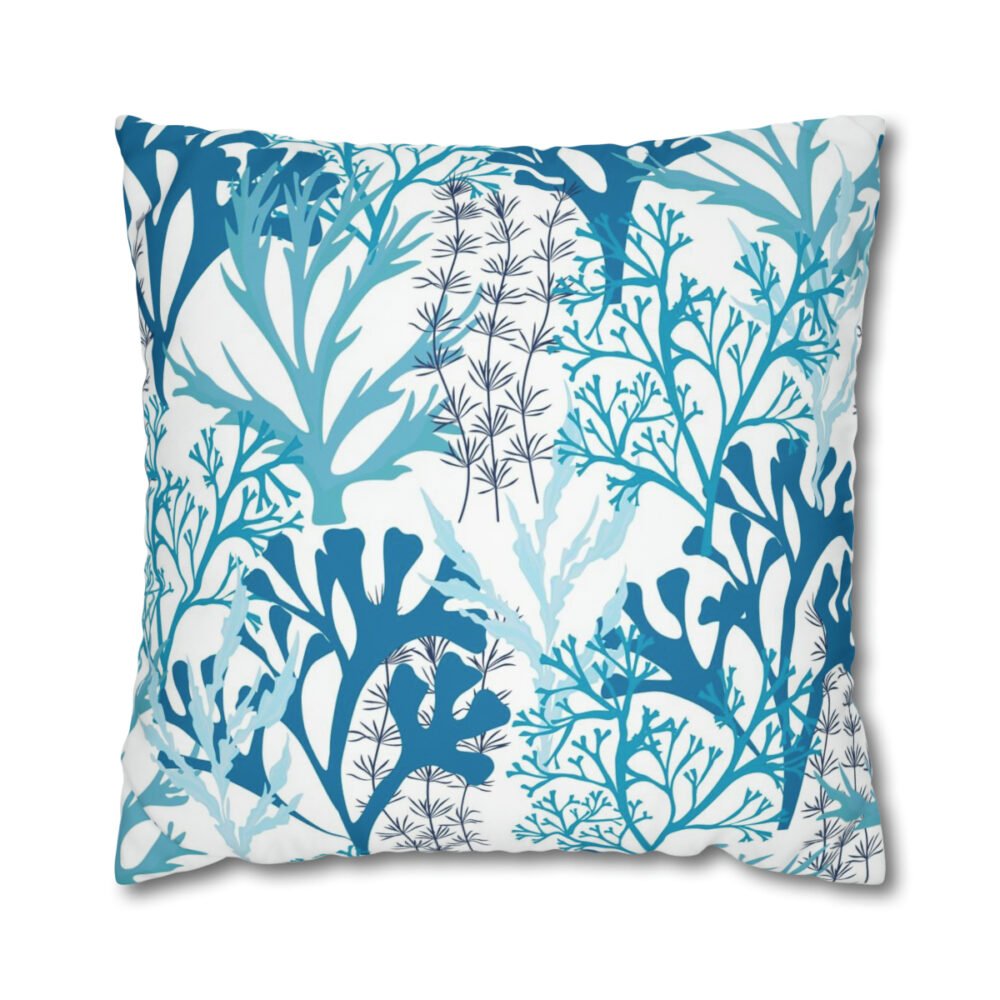 Blue Coral Euro Pillow Shams