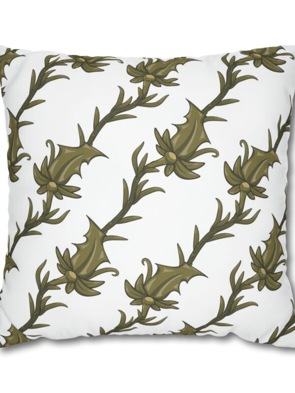 Olive Green Striped Euro Pillow Shams