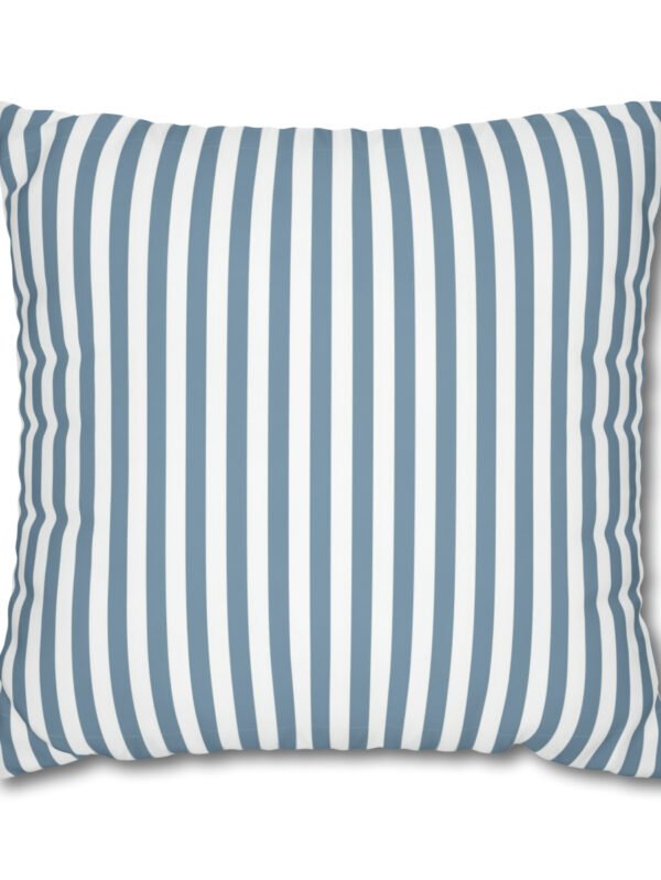 Blue n White Vertical Striped Euro Shams
