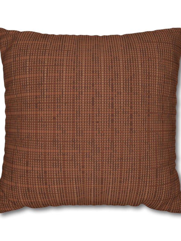 Brown Woven Textured Euro Shams
