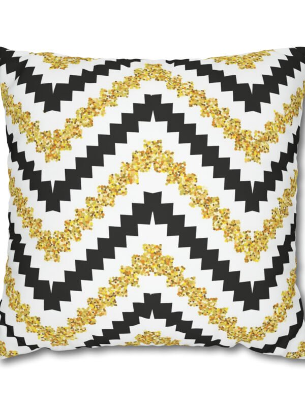 Ethnic Gold Black Pillow Shams