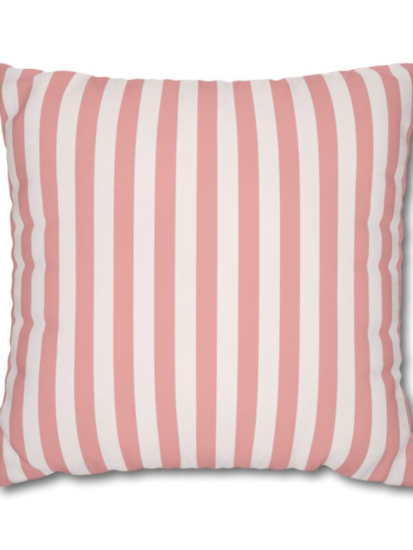 Light Pink n White Striped Pillow Shams