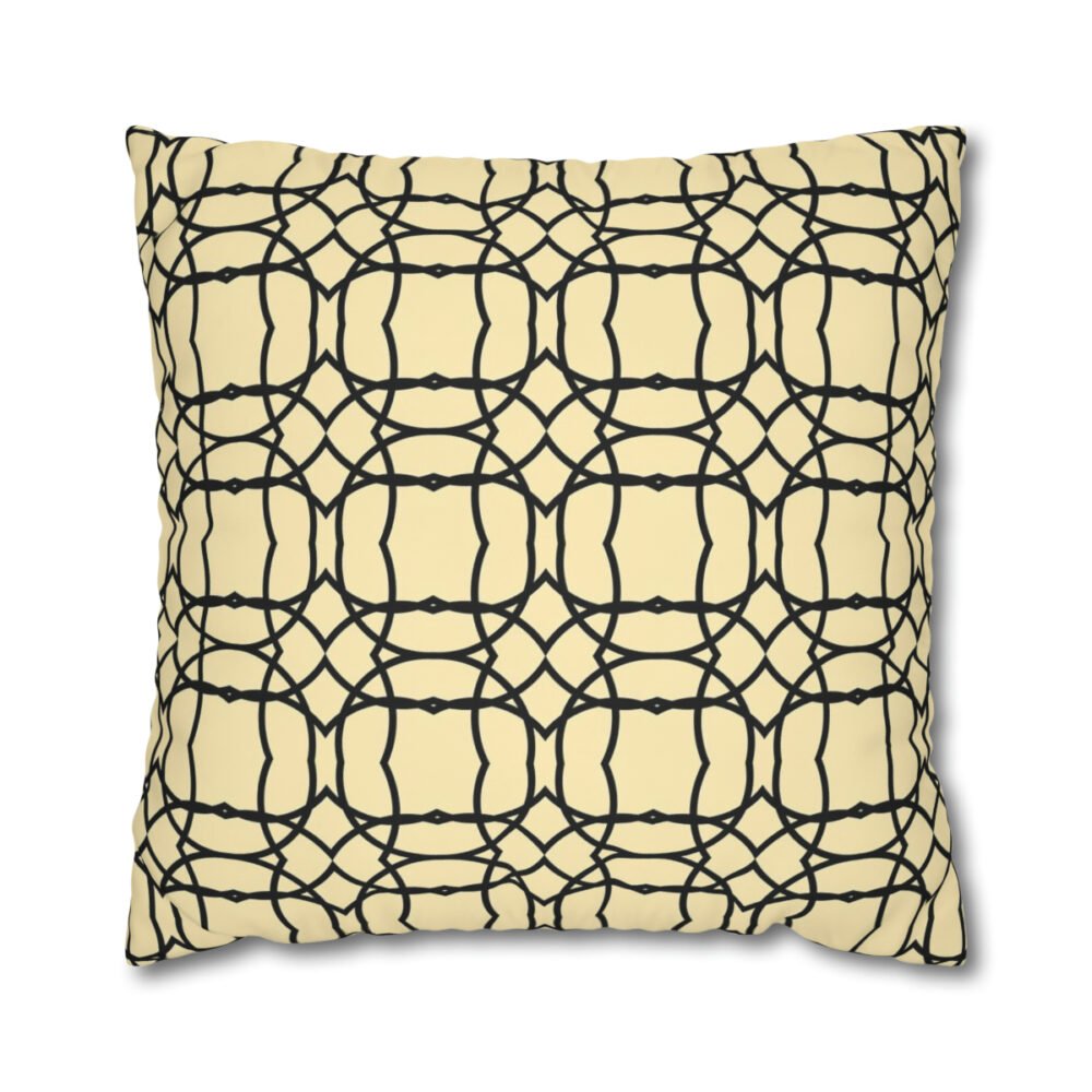Black n Cream Euro Pillow Shams