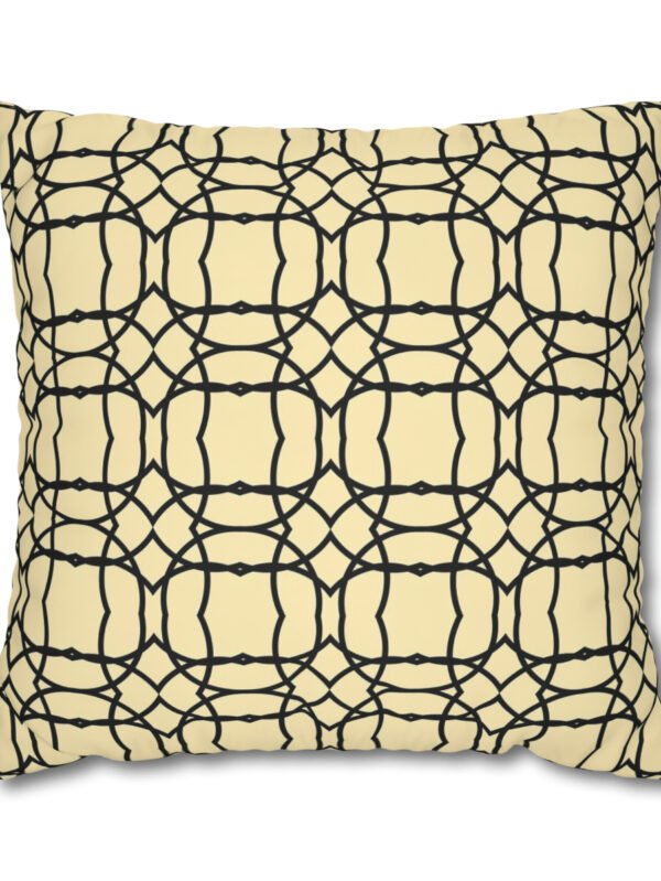 Black n Cream Euro Pillow Shams