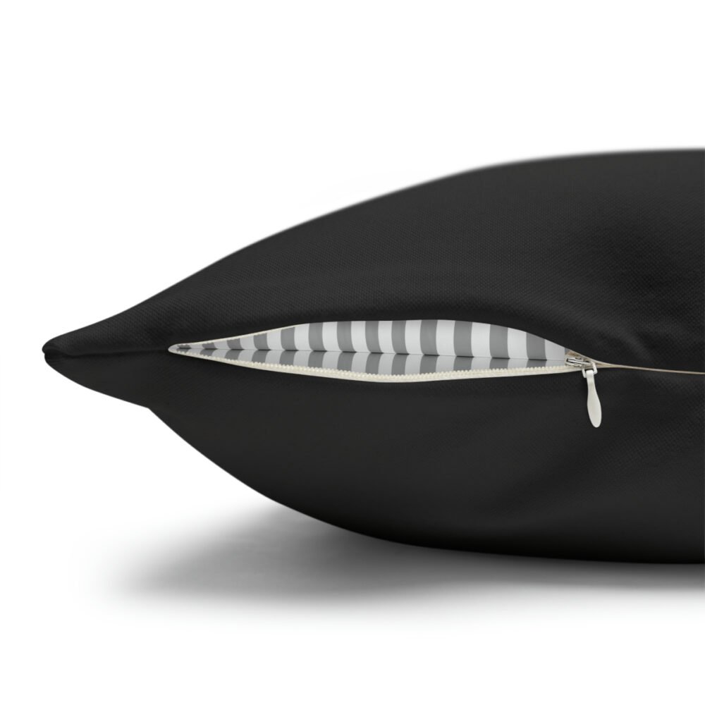 Modern Evil Eye Icon on Black Euro Pillow Shams - Image 3