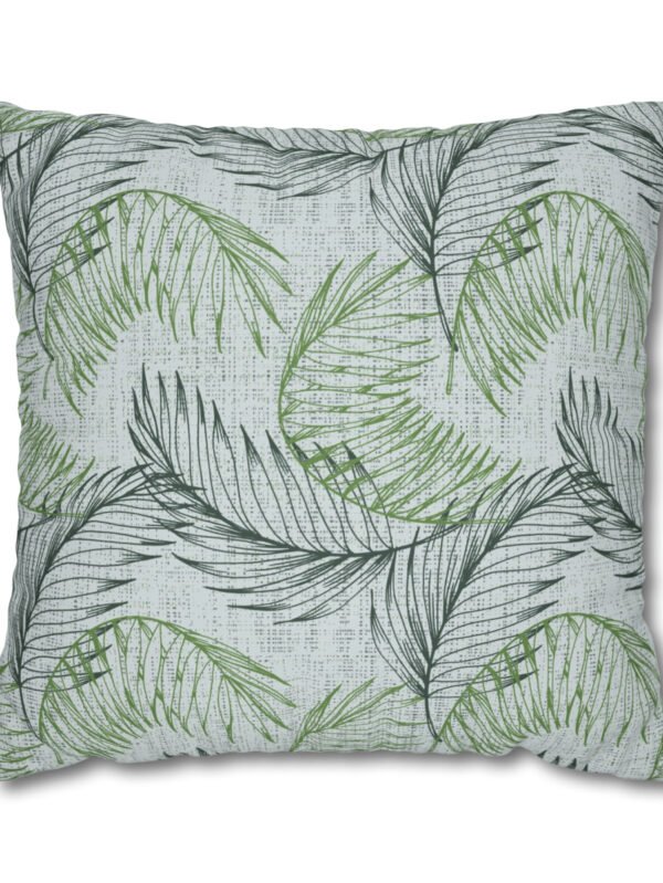 Light Green Palm Leaves Euro Shams
