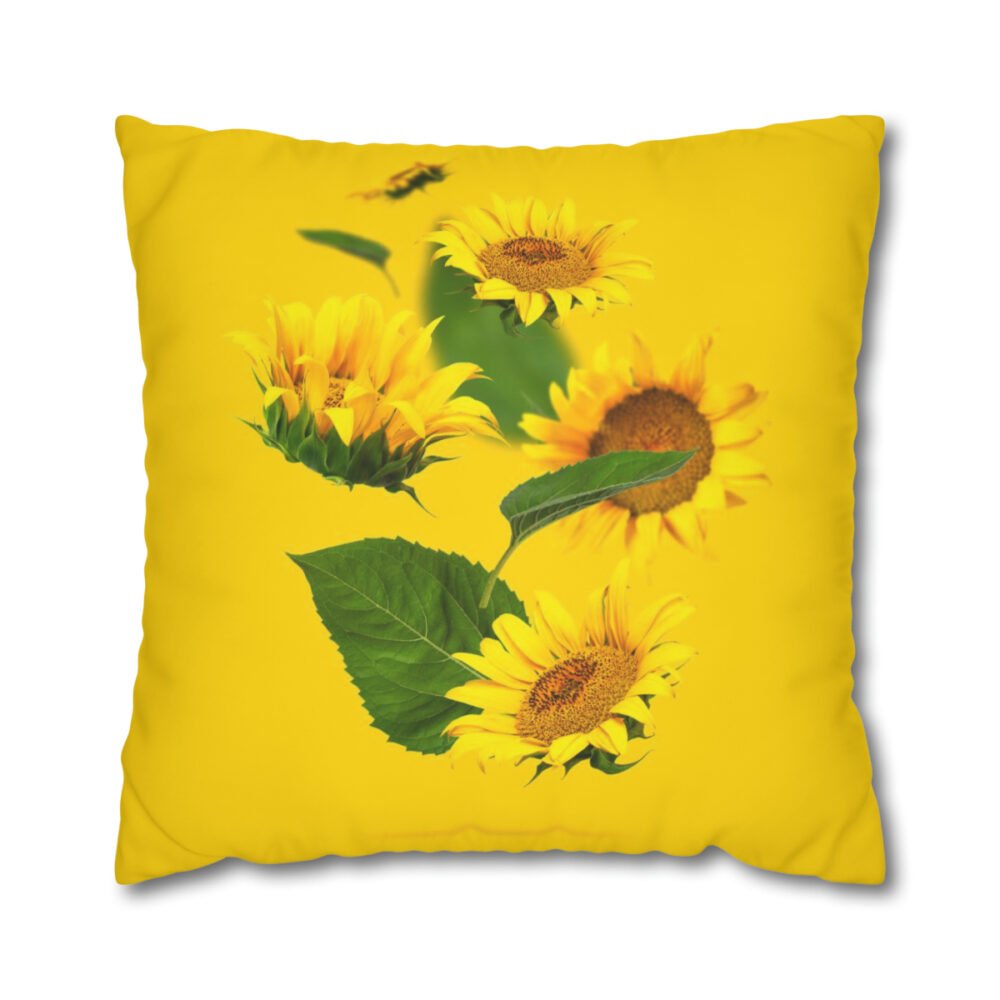 Yellow Sunflower Pillow Shams