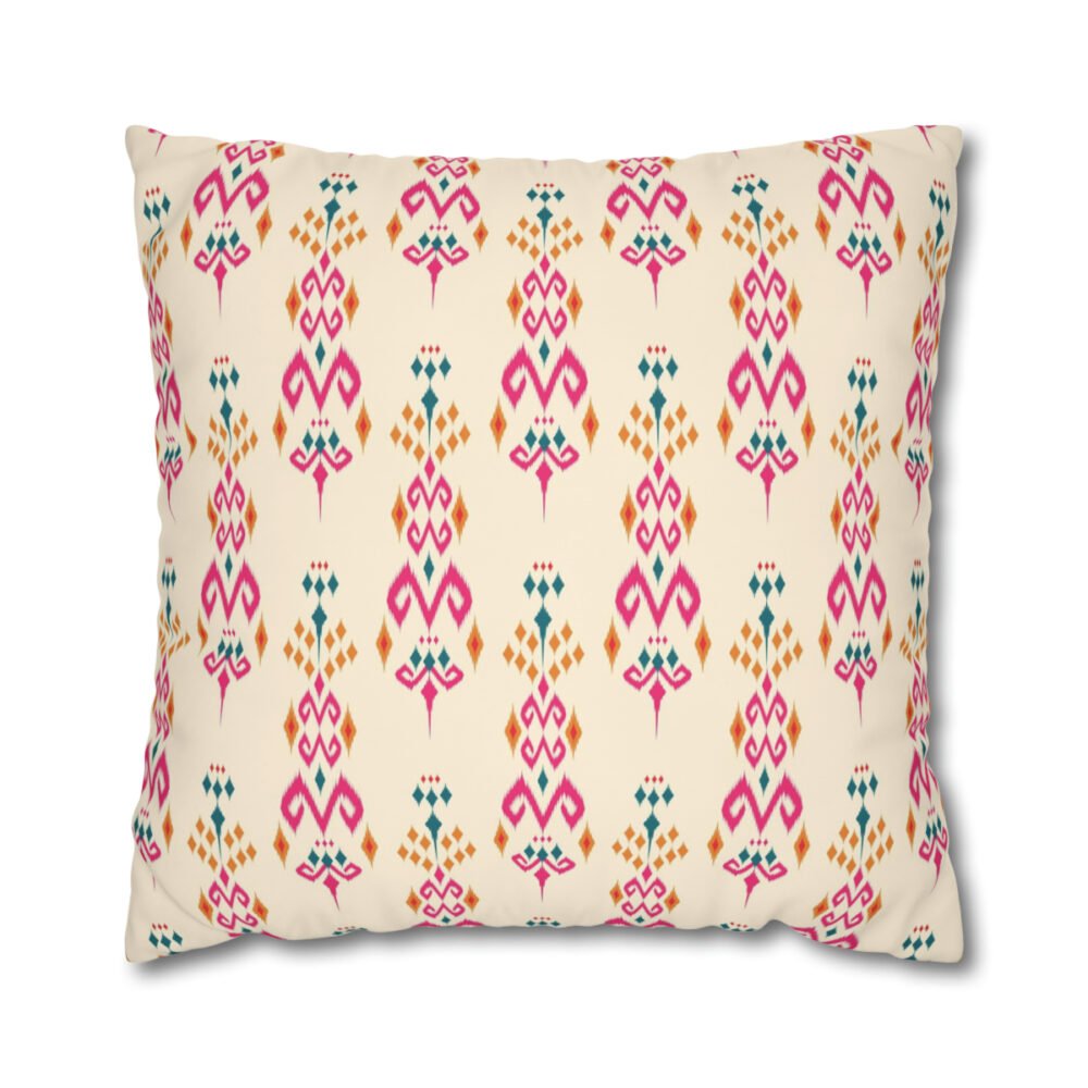 Pink Ikat Euro Shams