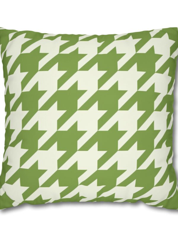 Green Houndstooth Euro Shams