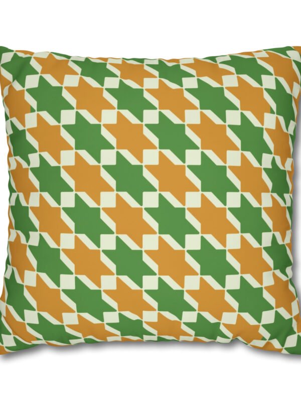 Houndstooth Mustard Yellow Euro Shams