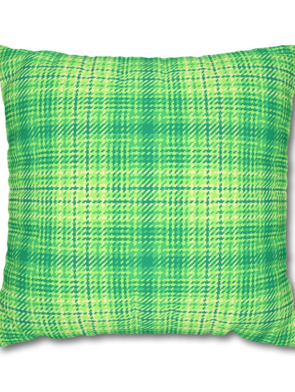 Teal Plaid Euro Shams