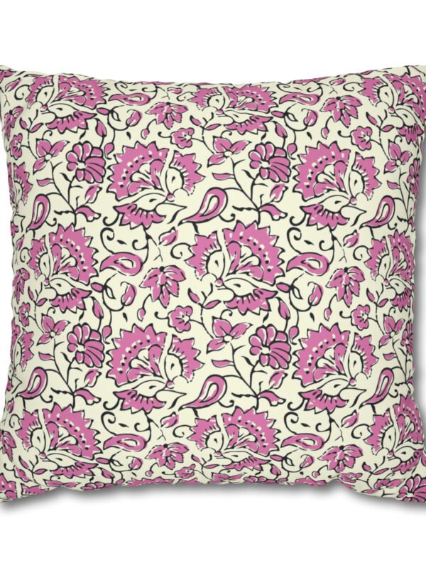 Pink Kalamkari Euro Shams
