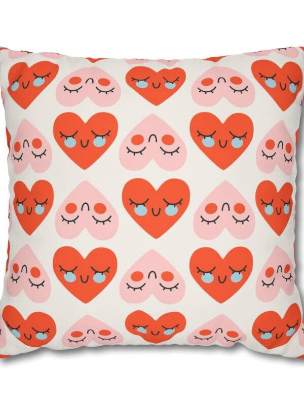 Pink Heart Euro Shams