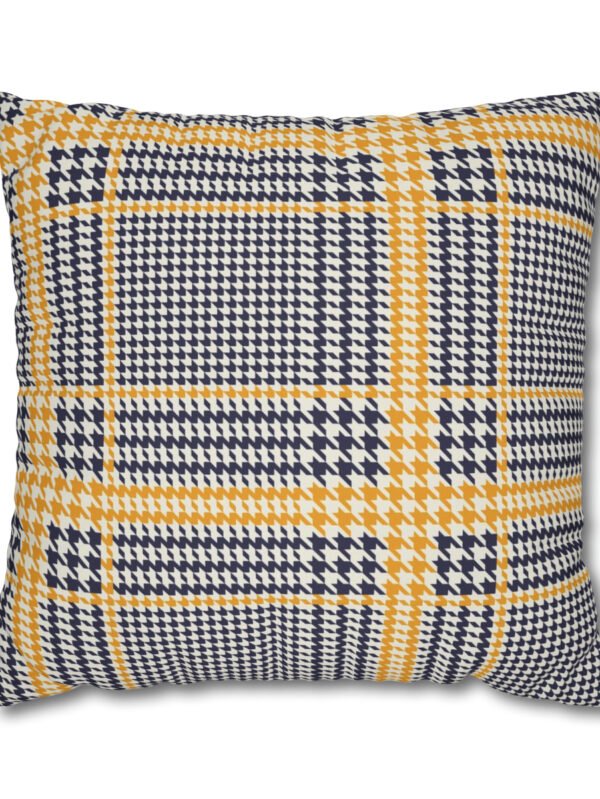 Yellow Houndstooth Euro Shams