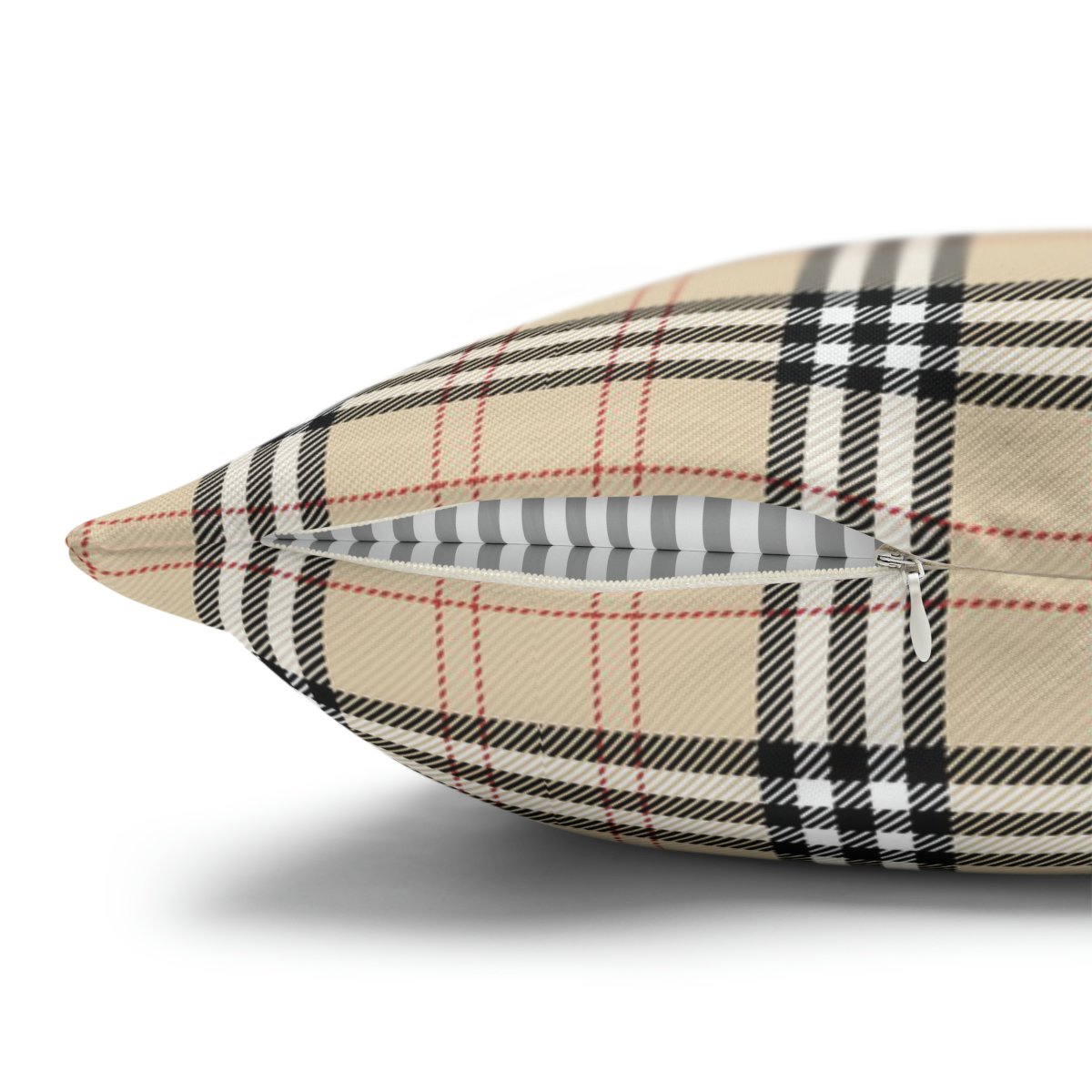 Scottish Pattern in Beige Black n White Euro Shams - Image 3