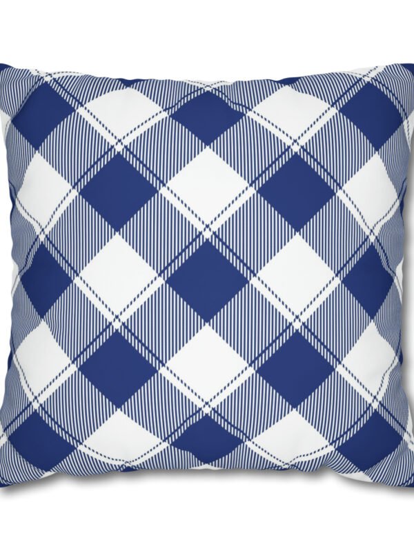 Royal Blue & White Euro Shams