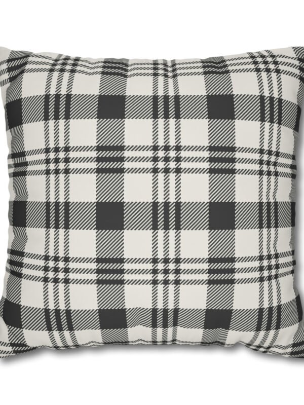 Black n White Plaid Pillow Shams