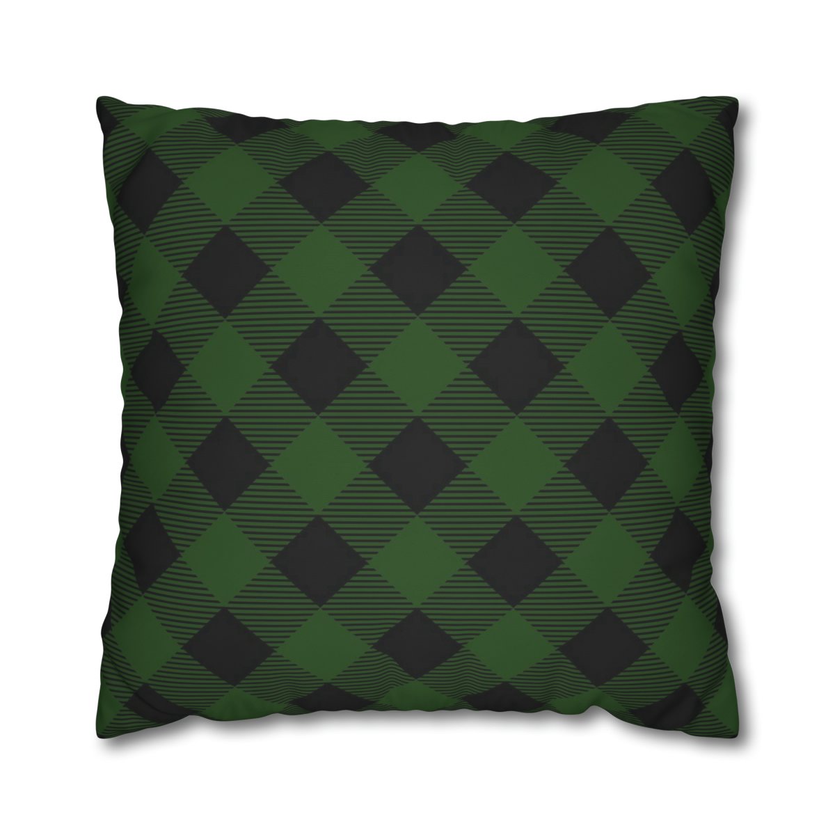 Green n Black Euro Pillow Shams