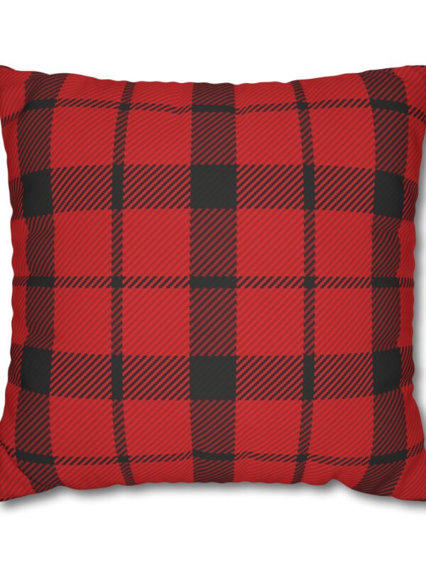 Black n Red Plaid Euro Pillow Covers