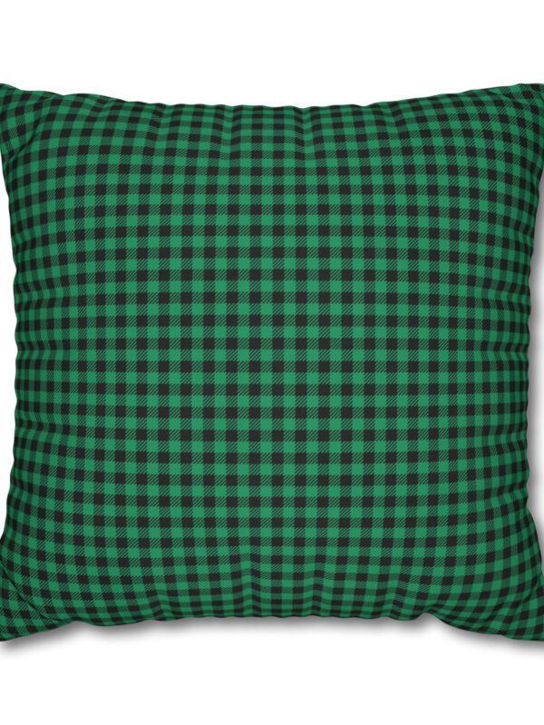 Green Plaid Euro Shams