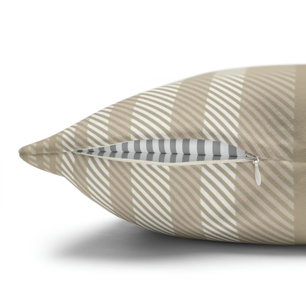 Brown Ombre Plaid Textured Euro Pillow Shams - Image 3