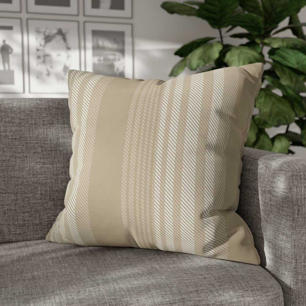 Brown Ombre Plaid Textured Euro Pillow Shams - Image 4